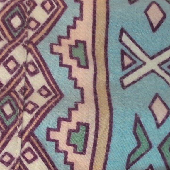 Vintage Stapleford Western Southwest Patterned Flannel Button Down Shirt sz S - Picture 6 of 9